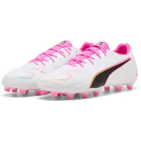 Puma Chaussure de foot 'KING 20 MATCH' rose / noir / blanc