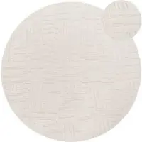 Tapis.fr Tapis moderne Tokko crème 160 cm rond