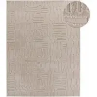 Tapis.fr Tapis moderne Tokko beige 160x220 cm