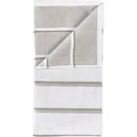 Zone Denmark Handtuch 50 x 100 cm Weiss/Grau/Eucalyptus (50 x 100 cm)