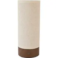Light & Living Lampe de table Brylo Ø 10cm sur batterie