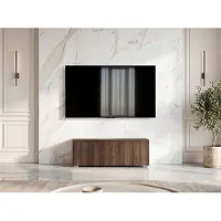 AX Living Barvo 100 Meuble TV bas Brun foncé Noyer Warmia S