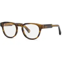 Philipp Plein Lunettes de vue - - VPP207M - Marrone striato lucido - Acétate - Monture ronde