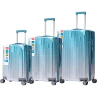 ROYAL SWISS Ensemble de valises 3 pièces Valises à coque rigide Valises à roulettes Valises à roulettes Bagages à main Serrure à combinaison