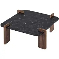 CALICOSY - Table basse carré L90 cm - ORME