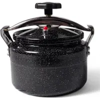 ROYAL SWISS Autocuiseur 11 L Autocuiseur en aluminium Ø 28 cm Compatible induction Durable, sûr et économe en énergie Noir –