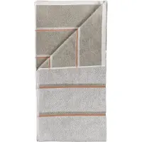 Zone Denmark Handtuch 50 x 100 cm Grau/Eucalyptus/Terracotta (50 x 100 cm)
