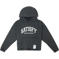 Satisfy - Sweat à capuche - SoftCell Hoodie Aged Black pour Homme en Coton - Taille L - Noir