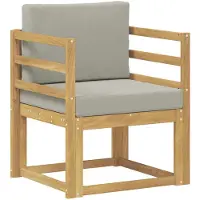 vidaXL Ensemble de canapés d'extérieur, 2 pièces, en polyester, blanc et gris clair