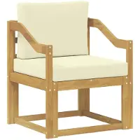 vidaXL Ensemble de canapés d'extérieur, 2 pièces, en polyester, blanc et crème