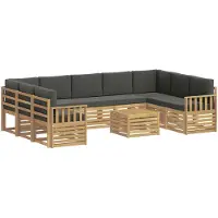 vidaXL Ensemble de canapés d'extérieur , 8 pièces, blanc et anthracite, 59 x 59 x 37 cm