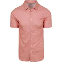 Desoto Chemise Manches Courtes Oxford Optics Abricot Rose taille M