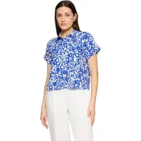 Betty Barclay Chemisier bleu cobalt / blanc