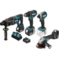Makita Ensemble de 4 machines 18 V Li-Ion DLX4080TX1