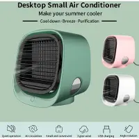 Generique Refroidisseur d'air personnel Mini ventilateur de climatisation Portable refroidisseur de bureau 3 vitesses ventilateur ventilateur de refroidissement d'air ventilateur Rechargeable bureau # T2