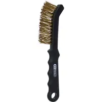 Ks Tools Brosse laiton pour freins à tambours à 2 rangées ondulées (Lisse)