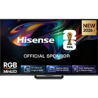 Hisense 55UR8DS, 139,7 cm (55 pouces), 3840 x 2160 pixels, technologie QD-Mini LED, télévision intelligente, Wi-Fi, couleur noire, finition grise