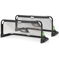 Exit Panna but de football pliable en acier 150x60cm (lot de 2) - Noir – Football de Rue – Extérieur