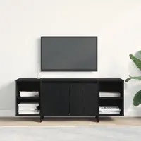 Prolenta Maison Exclusive - Meuble TV 130 x 35 x 50 cm en aggloméré chêne noir