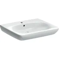Geberit Renova Nr. 1 Comfort, lavabo avec encastrement, 650x550mm, avec percement pour robinetterie, avec trop-plein, blanc, 258565000