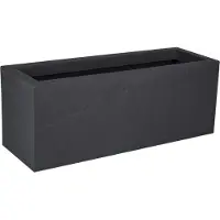Eda Balconnière VOLCANIA UP Gris anthracite Avec zone de rétention d'eau Dim. 59 x 19,5 x 22,8 cm - Volume 25 L