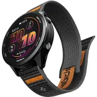 Super Merchant Athlex Air (22 mm, Nylon), Sangles de montre, Noir, Orange