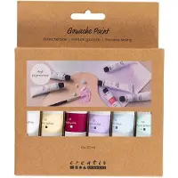 Creativ Company 35610, Assortiment de couleurs, Gouache, 6 pièces