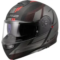 LS2 Helmets LS2FF908StrobeIICodeNoirGris06CasqueModulable Taille 3XL