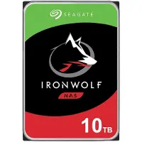 Seagate IronWolf ST10000VN0008 - Disque dur - 10 To - interne - 3.5" - SATA 6Gb/s - 7200 tours/min - mémoire tampon : 256 Mo