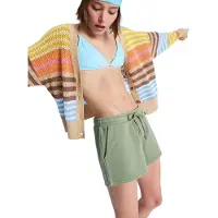 Roxy Short de jogging pour femme Surf Stoked vert huile : taille XS