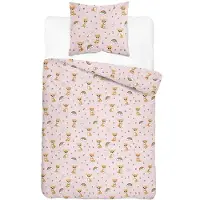 Detexpol Linge de lit, parure de lit en coton pour enfants 160 x 200 xoxo 5855a Chiens