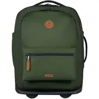 Cabaia trolley sac à dos Soft Suitcase 2 Wheels Essentials Trolley 27L Coromandel vert foncé 42cm