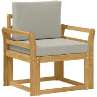 vidaXL Ensemble de canapés d'extérieur, 2 pièces, en polyester, blanc et gris clair