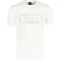 BOSS T-shirt Front Print - Blanc, Blanc
