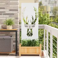 Syfax Écran de confidentialité de jardin Blanc 50 x 140 cm