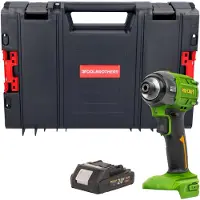 Procraft PS22bb Clé à choc sans fil 20 V 230 Nm 1/2" Brushless + 1x batterie 2,0 Ah + RHINO Toolcase - sans chargeur