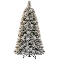Coast Artificial Christmas tree with LED lights - 150 cm - vert/blanc - winter look