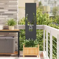 Syfax Écran de confidentialité de jardin Noir 32 x 140 cm