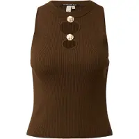 QS Tops en tricot brun foncé