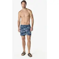 KOROSHI Shorts de bain bleu foncé / menthe / blanc