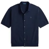 Ralph Lauren pour homme. 710B18514003 Chemise Sport marine (XL), Casuel, Coton, Manche courte
