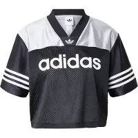 Adidas Originals Cropped Jersey Short Sleeve T-shirt Noir S Femme