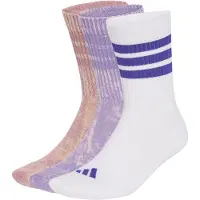 Adidas Chaussettes de sport 'Stonewash Crew 3 Pairs' violet / rose ancienne / violet rouge / blanc
