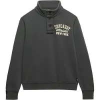 Superdry Sweat-shirt 'Vintage Athletic' crème / gris foncé