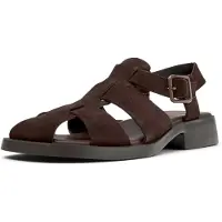 Camper pour femme. K201489-012 Sandales en cuir Dana marron (39), Plat, Boucle, Casuel