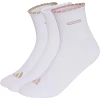 Adidas Chaussettes de sport 'womens quarter 3 Pair Pack' marron / rose clair / blanc