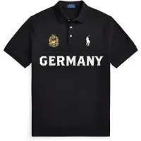 Ralph Lauren pour homme. 710B20862001 Polo d'Allemagne Classic Fit noir (XXL), Casuel, Coton, Manche courte