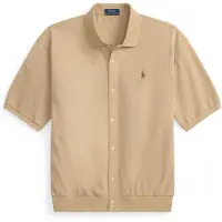 Ralph Lauren pour homme. 710B18514002 Chemise Sport beige (M), Casuel, Coton, Manche courte