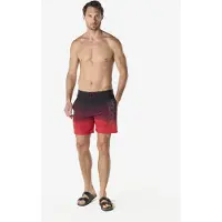 KOROSHI Shorts de bain rouge / noir