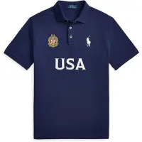 Ralph Lauren pour homme. 710B20858001 Polo US Classic Fit marine (S), Casuel, Coton, Manche courte